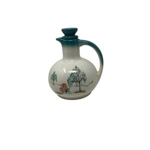 Brock of California "Forever Yours" Jug/Pitcher w Heating Stand and Candle 1950s